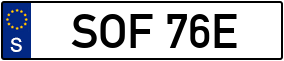 Trailer License Plate
